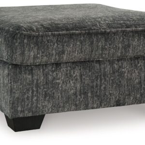 Lonoke - Gunmetal - Oversized Accent Ottoman