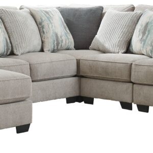 Ardsley - Pewter - 5-Piece Sectional With LAF Corner Chaise