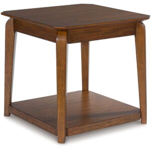 Trenmour - Medium Brown - Square End Table