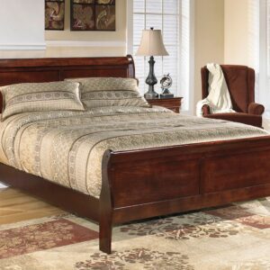 Alisdair - Dark Brown - Queen Sleigh Bed