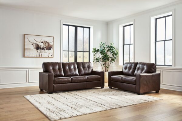 Santorine - Dark Brown - 2 Pc. - Sofa, Loveseat