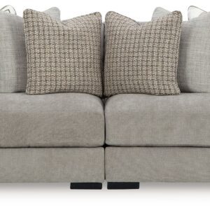 Aslan Court - Pebble - 2-Piece Loveseat Sectional