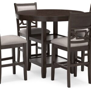 Langwest - Brown - Dining Room Counter Table Set (Set of 5)