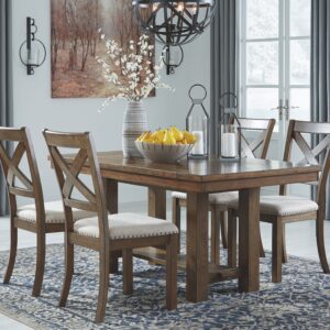 Moriville - Dark Gray- 5 Pc. - Extension Table, 4 Side Chairs