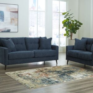 Bixler - Navy - 2 Pc. - Sofa, Loveseat