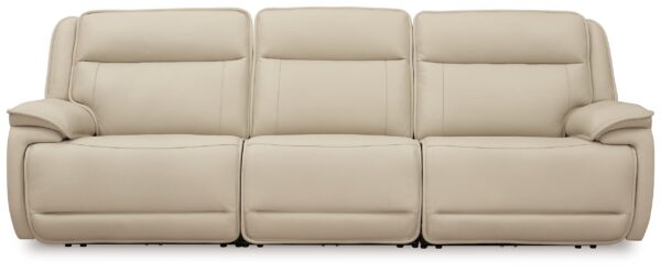 Double Deal - Almond - 3-Piece Power Reclining Sofa Sectional