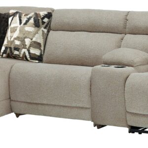 Colleyville - Stone - 4-Piece Power Reclining Sectional With LAF Back Chaise
