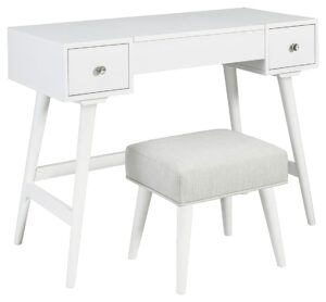 Thadamere - White - Vanity/UPH Stool (Set of 2)