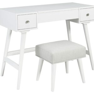 Thadamere - White - Vanity/UPH Stool (Set of 2)