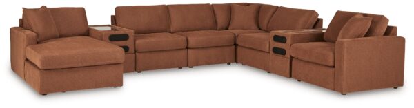 Modmax - Spice - 8-Piece Sectional With Laf Corner Chaise And Audio System Console