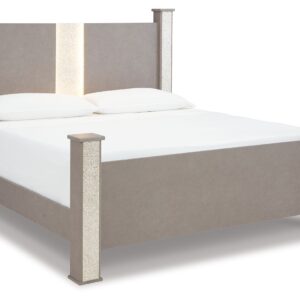 Surancha - Gray - King Poster Bed