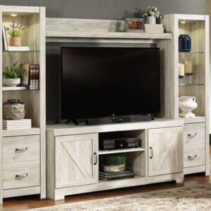 Bellaby - Whitewash - 4 Pc. - Entertainment Center - 63" TV Stand