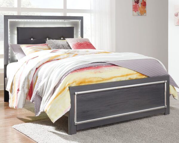 Lodanna - Gray - Full Panel Bed