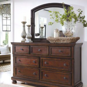 Porter - Rustic Brown - Dresser, Mirror