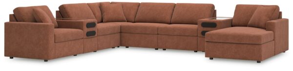 Modmax - Spice - 8-Piece Sectional With Raf Corner Chaise And Audio System Console