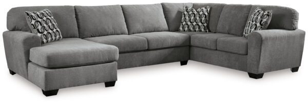 Birkdale Court - Gray - 3-Piece Sectional With Laf Corner Chaise