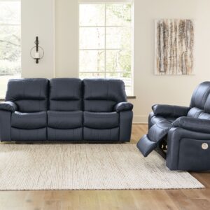 Leesworth - Ocean - 2 Pc. - Power Reclining Sofa, Power Reclining Loveseat