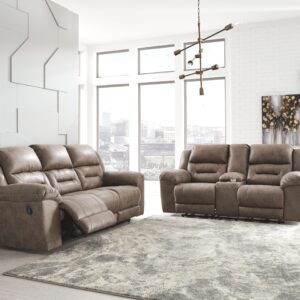 Stoneland - Fossil - 2 Pc. - Reclining Sofa, Loveseat