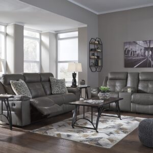 Jesolo - Dark Gray - 2 Pc. - Reclining Sofa, Loveseat