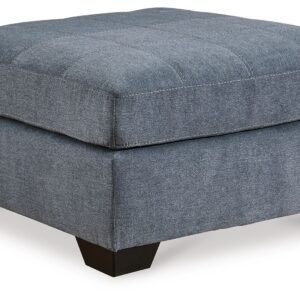 Marleton - Denim - Oversized Accent Ottoman