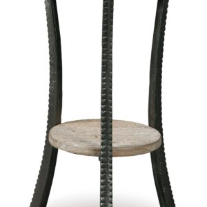 Enderton - White Wash / Pewter - Accent Table