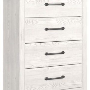 Gerridan - White / Gray - Four Drawer Chest