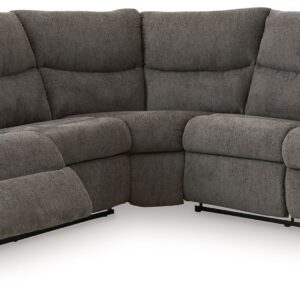 Museum - Pewter - 2-Piece Reclining Sectional With Raf Reclining Loveseat