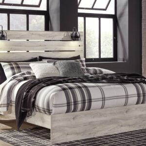 Cambeck - Whitewash - King Panel Bed