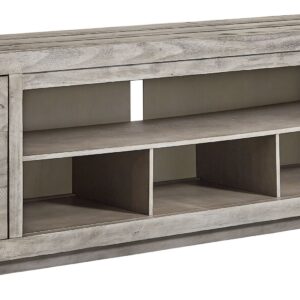 Naydell - Gray - XL TV Stand w/Fireplace Option