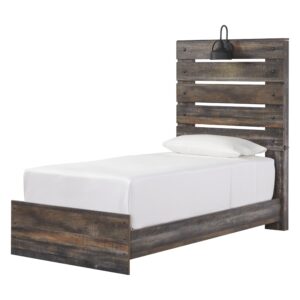 Drystan - Brown / Beige - Twin Panel Bed