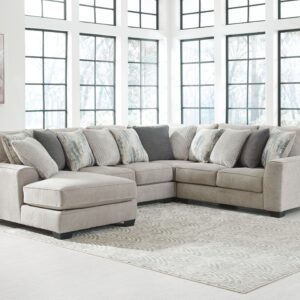 Ardsley - Pewter - Left Arm Facing Corner Chaise with Loveseat 4 Pc Sectional