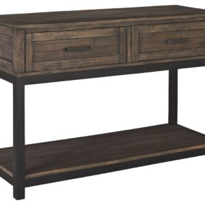 Johurst - Grayish Brown - Sofa Table