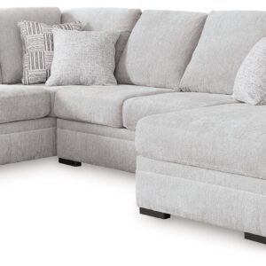 Gabyleigh - Nickel - 2-Piece Sectional With Raf Chaise