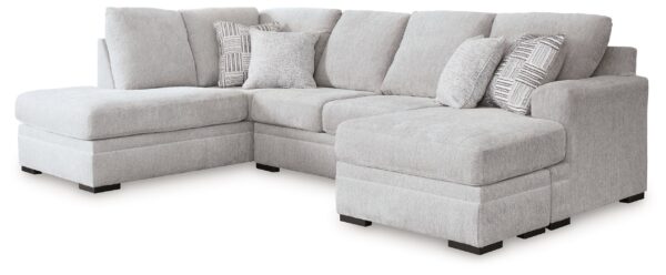 Gabyleigh - Nickel - 2-Piece Sectional With Raf Chaise