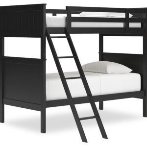 Nextonfort - Black - Twin Over Twin Bunk Bed