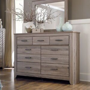 Zelen - Warm Gray - Dresser, Mirror