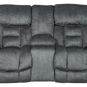 Capehorn - Granite - DBL Rec Loveseat w/Console
