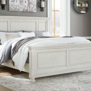 Robbinsdale - Antique White - Queen Panel Bed