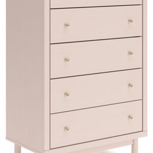 Wistenpine - Blush - Five Drawer Chest