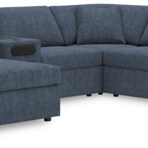 Modmax - Ink - 6-Piece Sectional With Laf Corner Chaise And Audio System Console