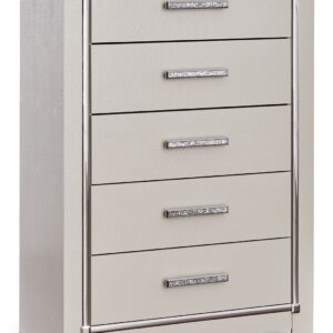 Zyniden - Silver - Five Drawer Chest