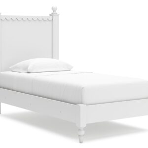 Mollviney - White - Twin Panel Bed