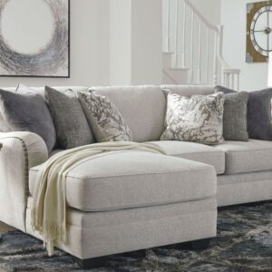 Dellara - Chalk - Left Arm Facing Corner Chaise 2 Pc Sectional