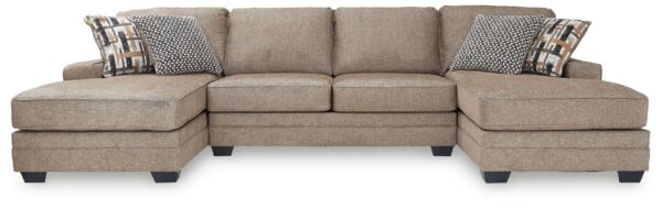 Cannonbrook - Nutmeg - 3-Piece Sectional With Chaises