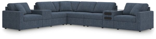 Modmax - Ink - 8-Piece Sectional With Audio And Storage Consoles