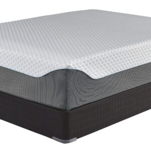 14 Inch Chime Elite - White / Blue - King Mattress