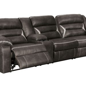 Kincord - Midnight - Left Arm Facing Power Sofa with Console 2 Pc Sectional