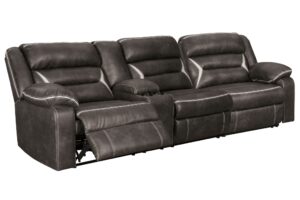 Kincord - Midnight - Left Arm Facing Power Sofa with Console 2 Pc Sectional