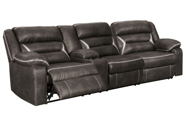 Kincord - Midnight - Left Arm Facing Power Sofa with Console 2 Pc Sectional