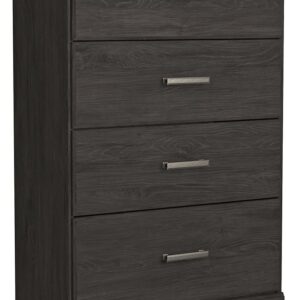 Belachime - Charcoal - Four Drawer Chest
